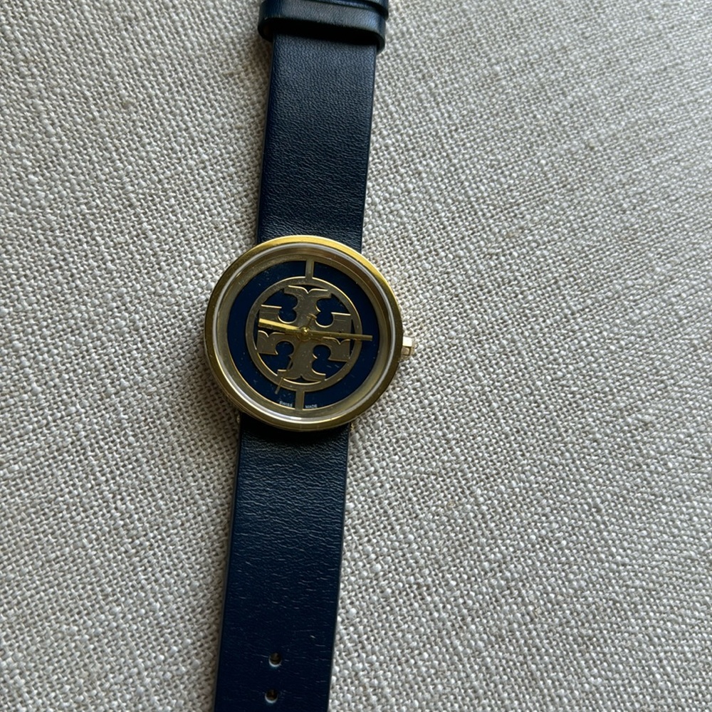 Tory Burch Navy Gold Watch